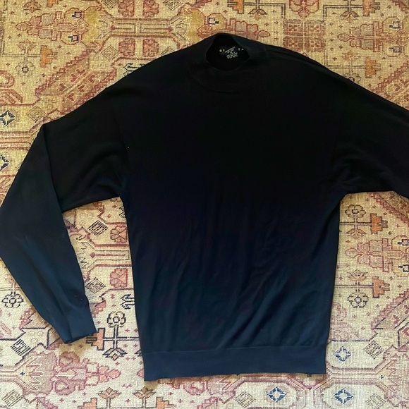 Baracuta Other - Mens Vintage Baracuta mock neck silk blend sweater small black